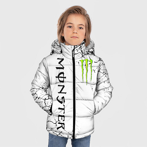 Зимняя куртка для мальчика MONSTER ENERGY / 3D-Красный – фото 3