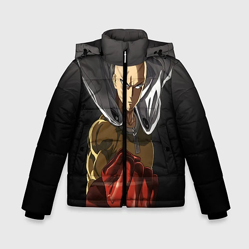 Зимняя куртка для мальчика One Punch Man / 3D-Черный – фото 1