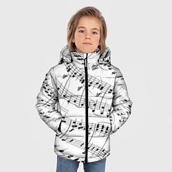Куртка зимняя для мальчика Melody Текстура, цвет: 3D-черный — фото 2