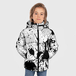 Куртка зимняя для мальчика БРЫЗГИ КРАСОК, цвет: 3D-черный — фото 2