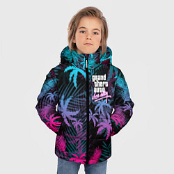 Куртка зимняя для мальчика GTA VICE CITY, цвет: 3D-черный — фото 2