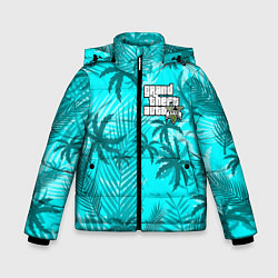 Куртка зимняя для мальчика GTA V, цвет: 3D-черный