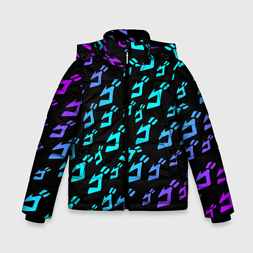 Зимняя куртка для мальчика JOJOS BIZARRE ADVENTURE / 3D-Черный – фото 1