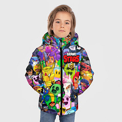 Куртка зимняя для мальчика BRAWL STARS ВСЕ БРАВЛЕРЫ, цвет: 3D-черный — фото 2