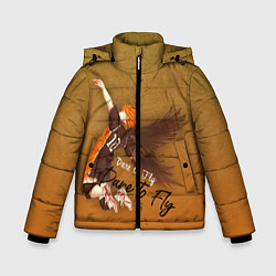 Куртка зимняя для мальчика Dare to Fly Haikyu!!, цвет: 3D-красный