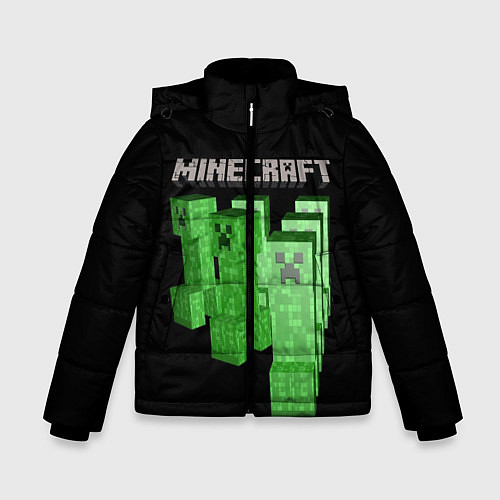 Зимняя куртка для мальчика MINECRAFT CREEPER / 3D-Черный – фото 1