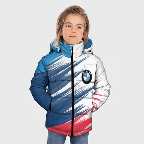 Зимняя куртка для мальчика BMW / 3D-Красный – фото 3