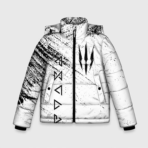 Зимняя куртка для мальчика THE WITCHER / 3D-Черный – фото 1