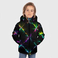 Куртка зимняя для мальчика НЕОНОВАЯ ТЕКСТУРА, цвет: 3D-черный — фото 2
