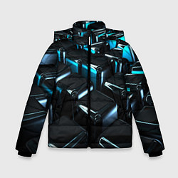 Куртка зимняя для мальчика ТЕКСТУРА, цвет: 3D-черный