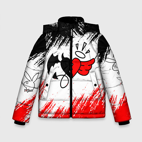 Зимняя куртка для мальчика ТИКТОКЕР - PAYTON MOORMEIE / 3D-Черный – фото 1