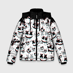 Куртка зимняя для мальчика MARSHMELLO GLITCH, цвет: 3D-черный