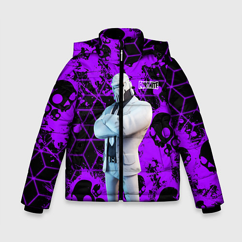 Зимняя куртка для мальчика Fortnite Skull / 3D-Черный – фото 1