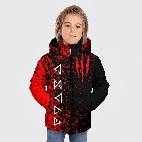 Зимняя куртка для мальчика The Witcher / 3D-Красный – фото 3