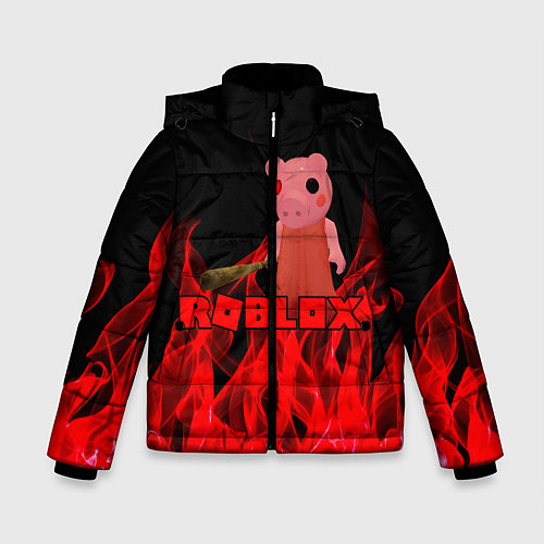 Зимняя куртка для мальчика ROBLOX: PIGGI / 3D-Черный – фото 1