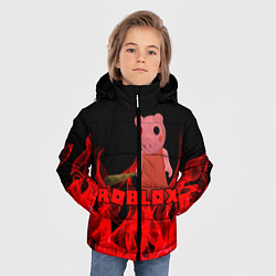 Куртка зимняя для мальчика ROBLOX: PIGGI, цвет: 3D-черный — фото 2