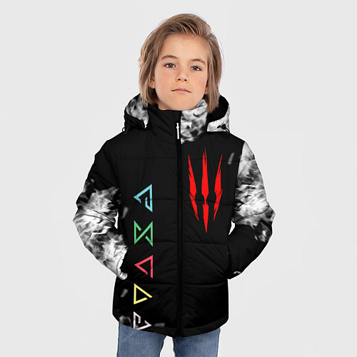 Зимняя куртка для мальчика THE WITCHER / 3D-Красный – фото 3