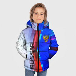 Куртка зимняя для мальчика RUSSIA SPORT, цвет: 3D-светло-серый — фото 2