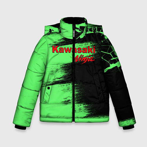 Зимняя куртка для мальчика Kawasaki / 3D-Черный – фото 1