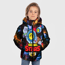 Куртка зимняя для мальчика BRAWL STARS NANI SPACE, цвет: 3D-черный — фото 2