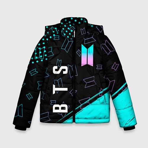 Зимняя куртка для мальчика BTS БТС / 3D-Черный – фото 1