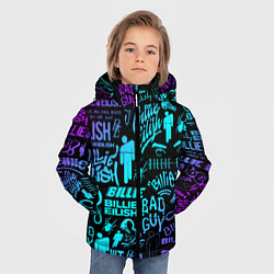 Куртка зимняя для мальчика BILLIE EILISH БИЛЛИ АЙЛИШ, цвет: 3D-светло-серый — фото 2