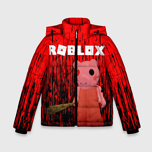 Зимняя куртка для мальчика Roblox Piggy / 3D-Черный – фото 1