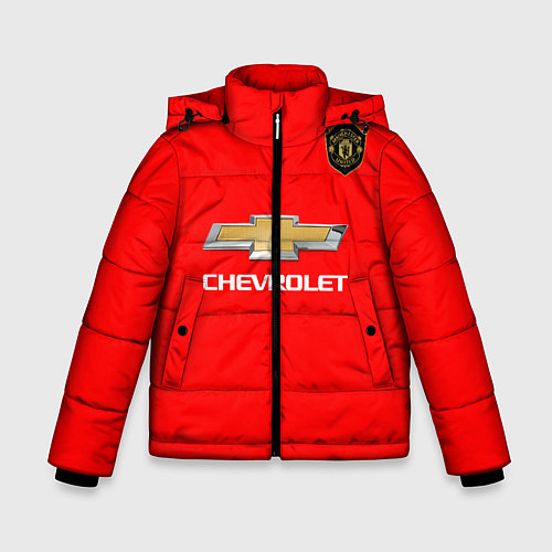 Зимняя куртка для мальчика Манчестер Юнайтед форма 2020 / 3D-Черный – фото 1