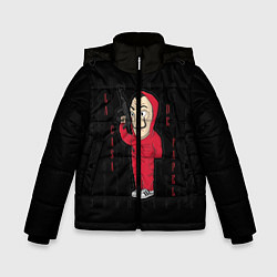 Куртка зимняя для мальчика БУМАЖНЫЙ ДОМ, цвет: 3D-черный