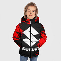 Куртка зимняя для мальчика SUZUKI, цвет: 3D-красный — фото 2