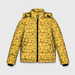 Куртка зимняя для мальчика Покемон Пикачу, цвет: 3D-светло-серый
