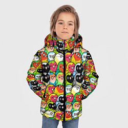 Куртка зимняя для мальчика Папуги, цвет: 3D-светло-серый — фото 2