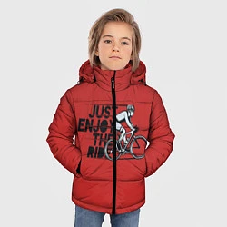 Куртка зимняя для мальчика Just Enjoy the Ride Z, цвет: 3D-черный — фото 2