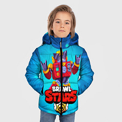 Куртка зимняя для мальчика Вольт - Brawl Stars, цвет: 3D-черный — фото 2
