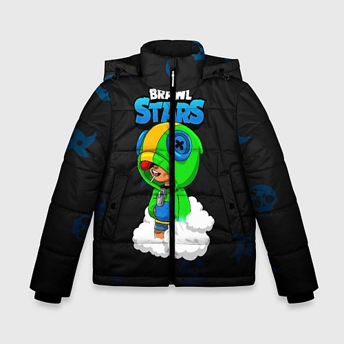 Зимняя куртка для мальчика Leon Brawl Stars / 3D-Черный – фото 1