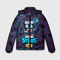 Куртка зимняя для мальчика Virus 8 bit brawl stars 3D, цвет: 3D-черный