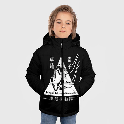 Зимняя куртка для мальчика Призрак в доспехах / 3D-Красный – фото 3