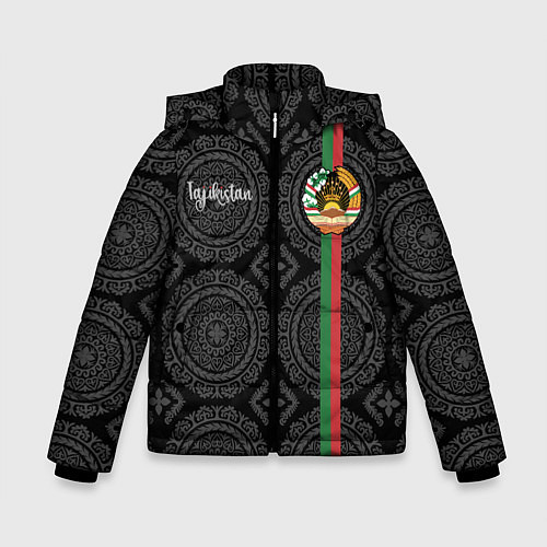 Зимняя куртка для мальчика Таджикистан / 3D-Черный – фото 1