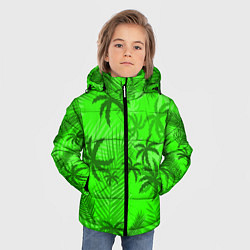Куртка зимняя для мальчика ПАЛЬМЫ ЛЕТО TROPICAL, цвет: 3D-светло-серый — фото 2