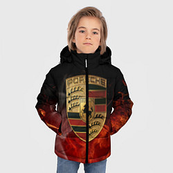 Куртка зимняя для мальчика PORSCHE ПОРШЕ, цвет: 3D-черный — фото 2