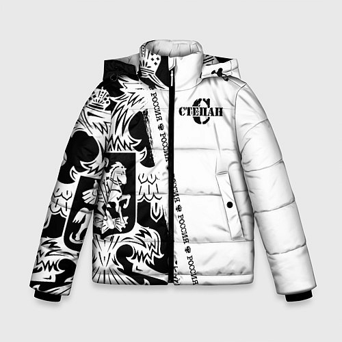 Зимняя куртка для мальчика Степан / 3D-Черный – фото 1