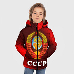 Куртка зимняя для мальчика СССР USSR, цвет: 3D-красный — фото 2