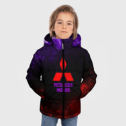 Куртка зимняя для мальчика Mitsubishi, цвет: 3D-черный — фото 2