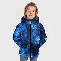 Куртка зимняя для мальчика Blue Abstraction, цвет: 3D-черный — фото 2