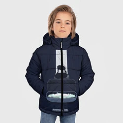 Куртка зимняя для мальчика Чёрное зеркало, цвет: 3D-черный — фото 2