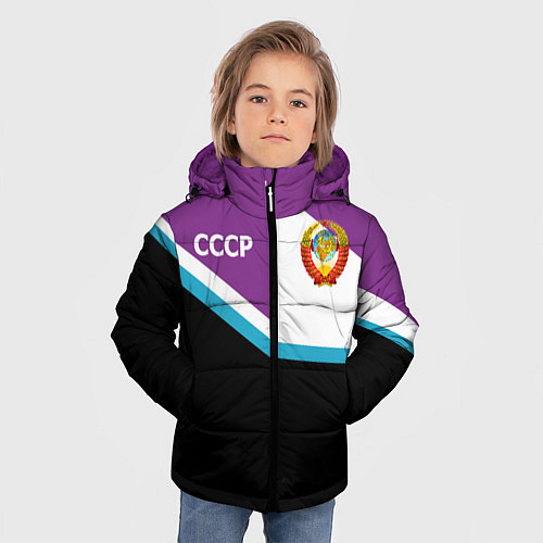Зимняя куртка для мальчика СССР / 3D-Светло-серый – фото 3
