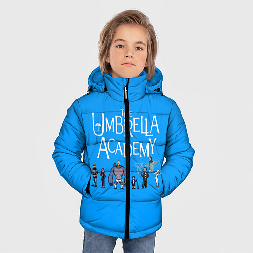 Зимняя куртка для мальчика The umbrella academy / 3D-Красный – фото 3