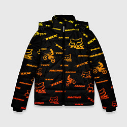 Куртка зимняя для мальчика Форма для мотокросса FOX, цвет: 3D-черный