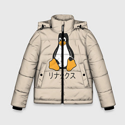 Куртка зимняя для мальчика Linux, цвет: 3D-черный