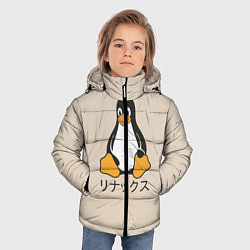 Куртка зимняя для мальчика Linux, цвет: 3D-черный — фото 2